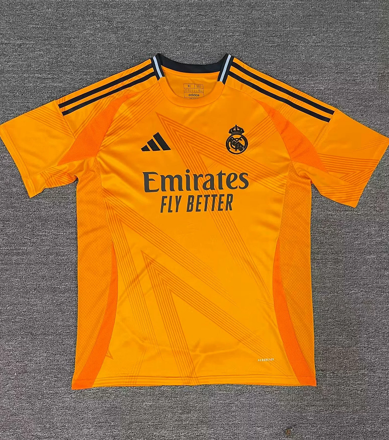 AAA Quality Real Madrid 24/25 Away Orange Leaked Jerseys